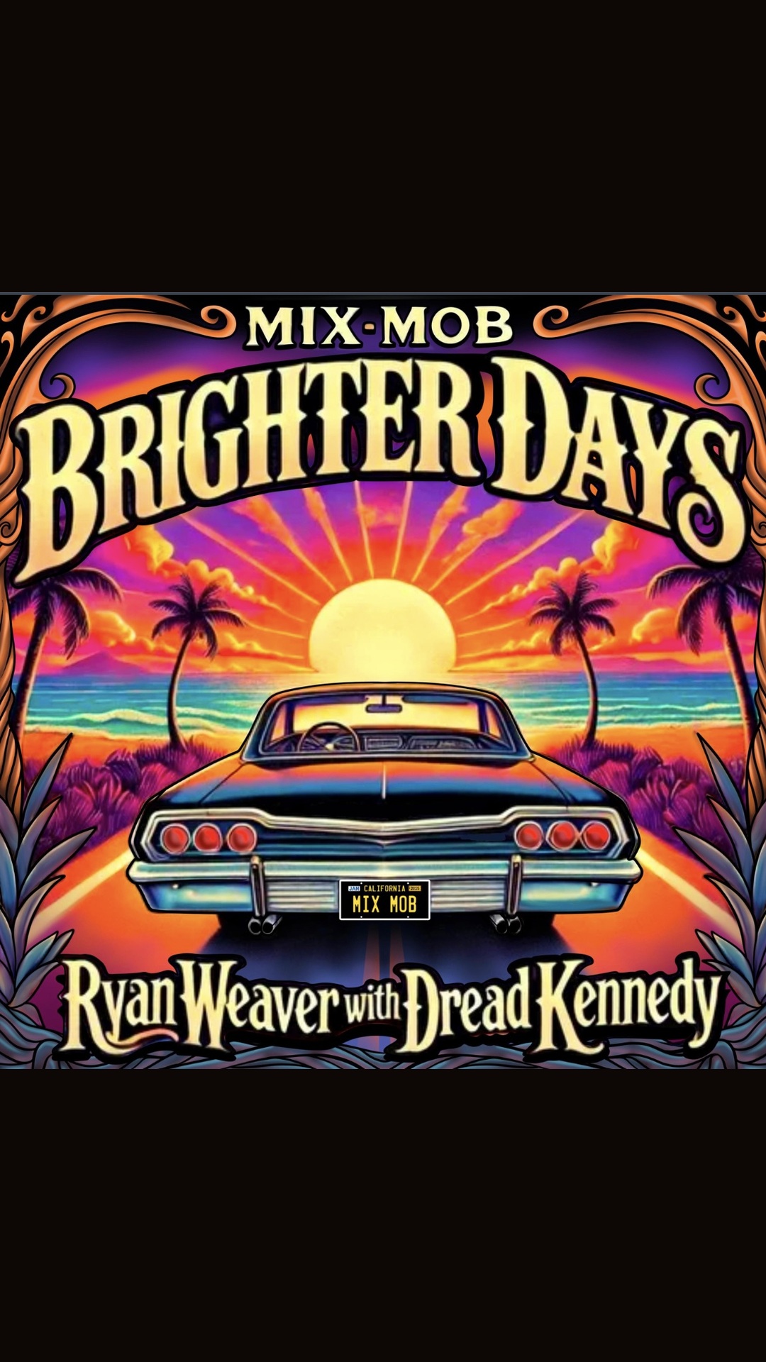 Brighter Days single cover art by Mix Mob, Southern California reggae rock